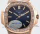OE Factory 5713 Swiss Copy Patek Philippe Nautilus Rose Gold Diamond Bezel Watch (4)_th.jpg